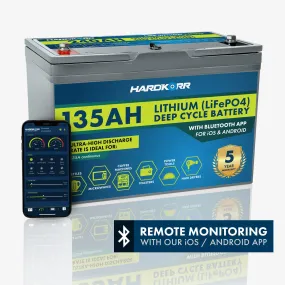 135Ah Lithium (LiFePO<sub>4</sub>) Deep Cycle Battery w/Bluetooth