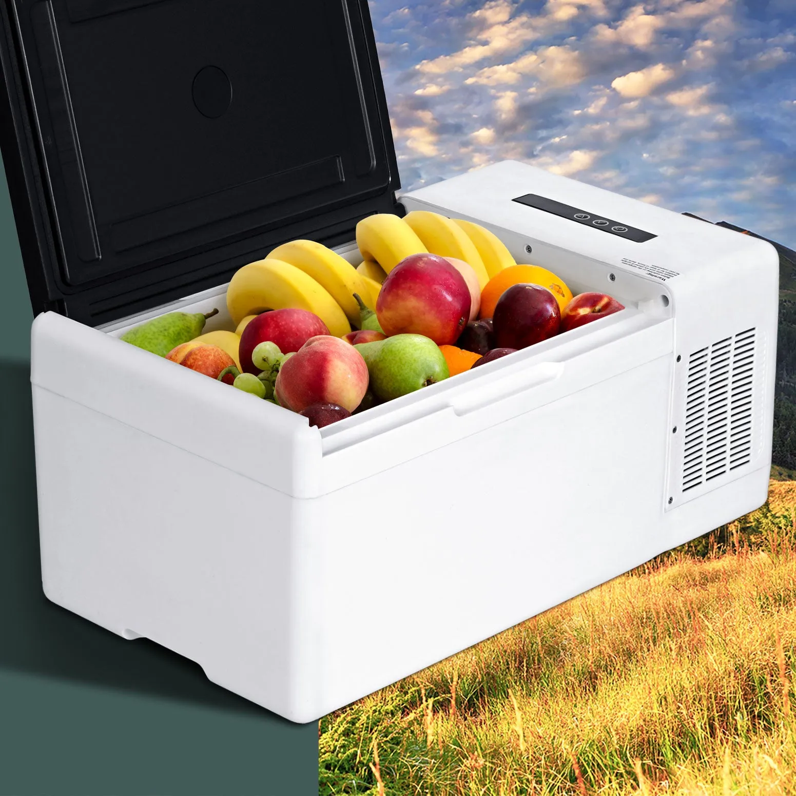 15L Energy-Efficient Camping Fridge Freezer with LCD - Glacio