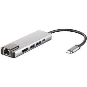 4XEM's 5-in-1 HDMI, RJ-45, USB 3.0, USB-C Dock 4XUSBCHUB08