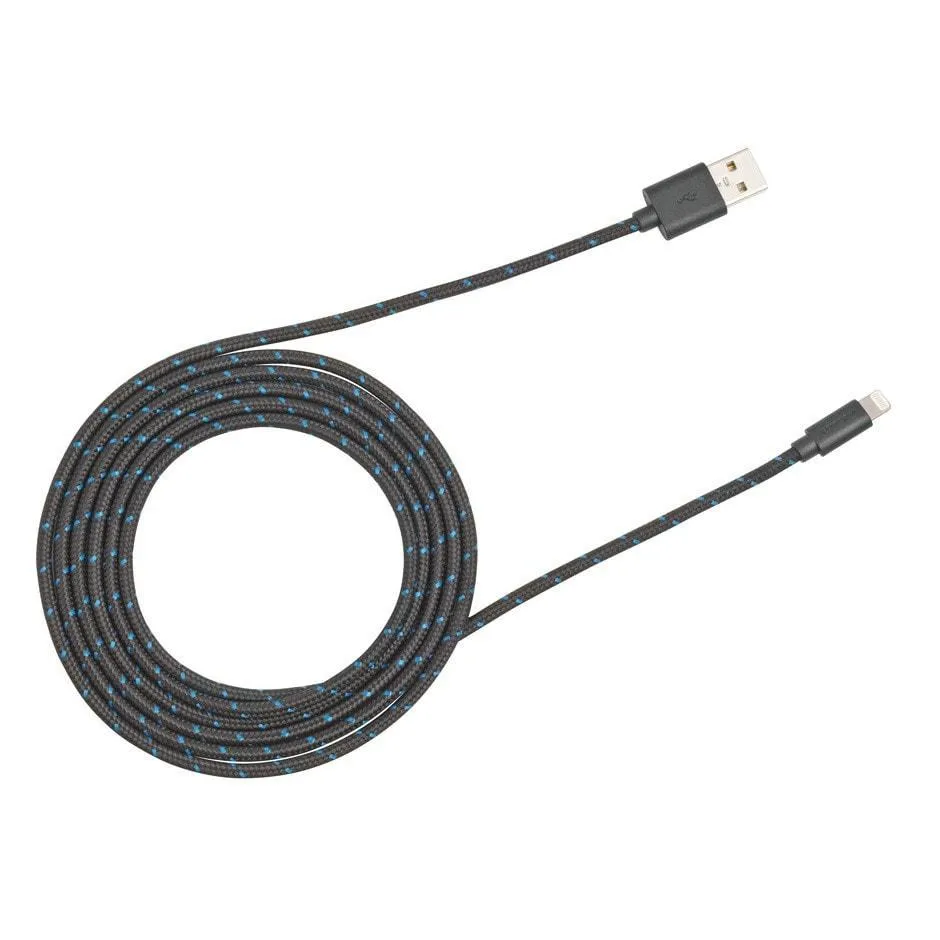 6-Foot Lightning to USB Cable (Black/Blue)