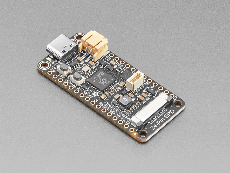 Adafruit RP2040 Feather ThinkInK with 24-pin E-Paper Display