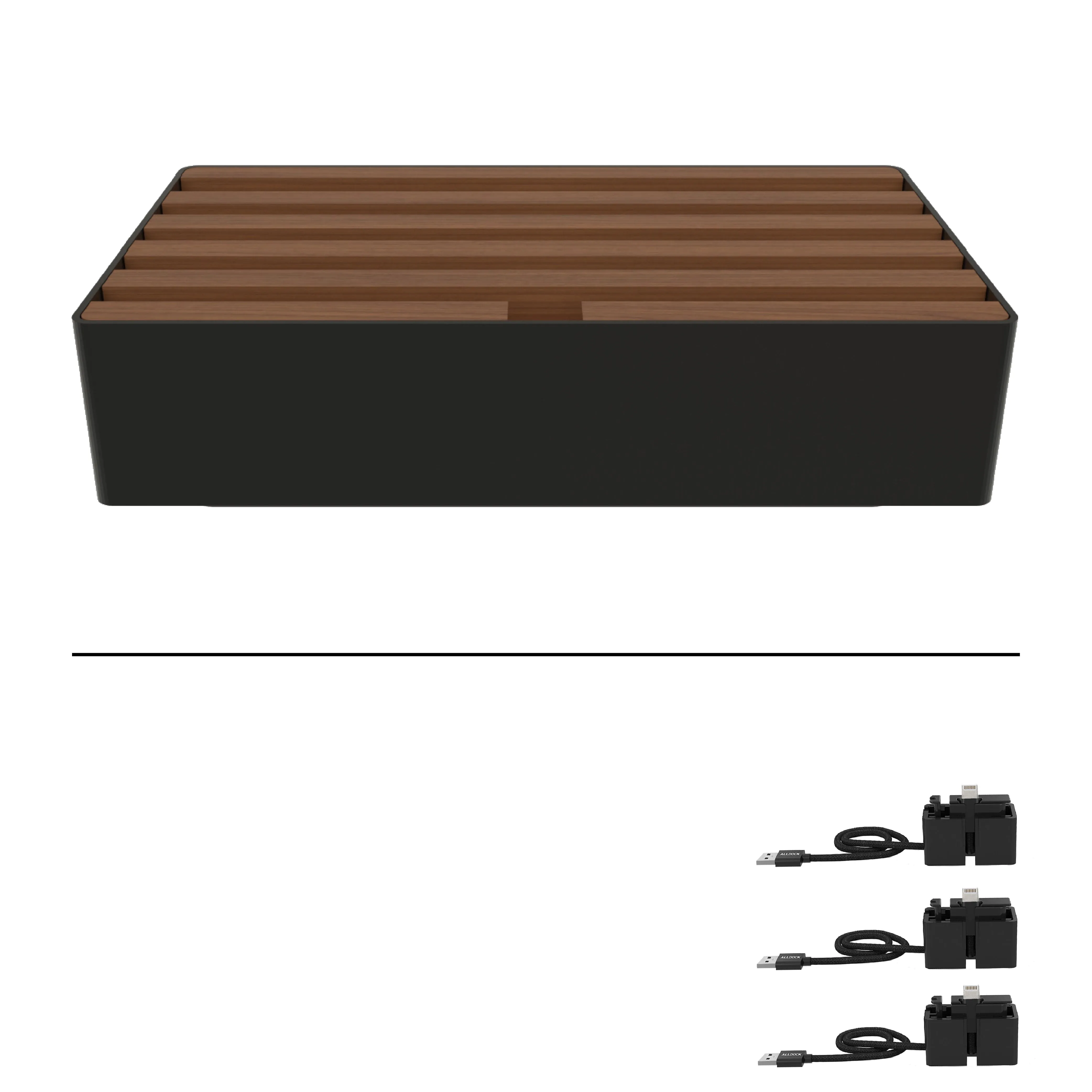 ALLDOCK Black and Walnut FAMILY MagSafe Package