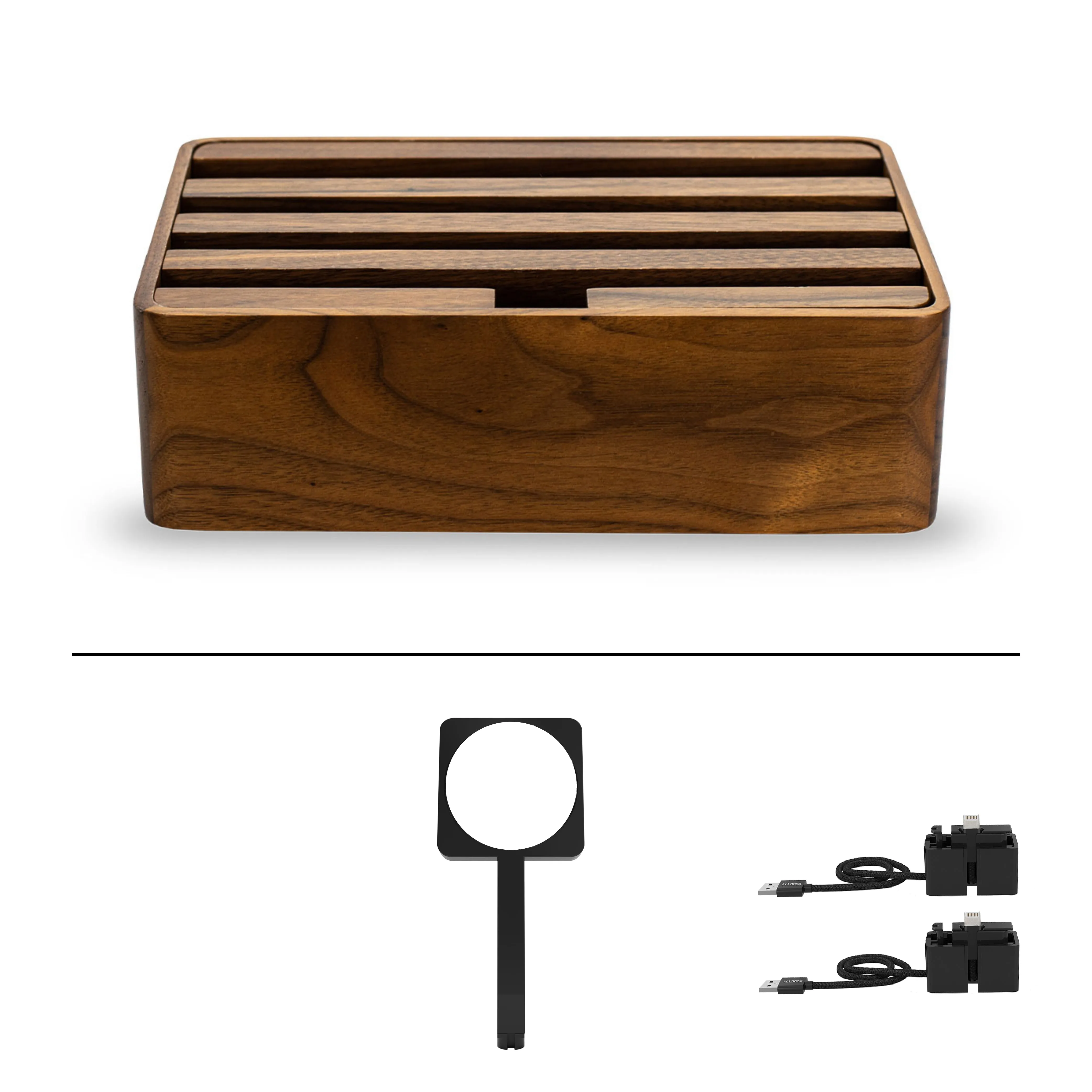 ALLDOCK Walnut MagSafe Package