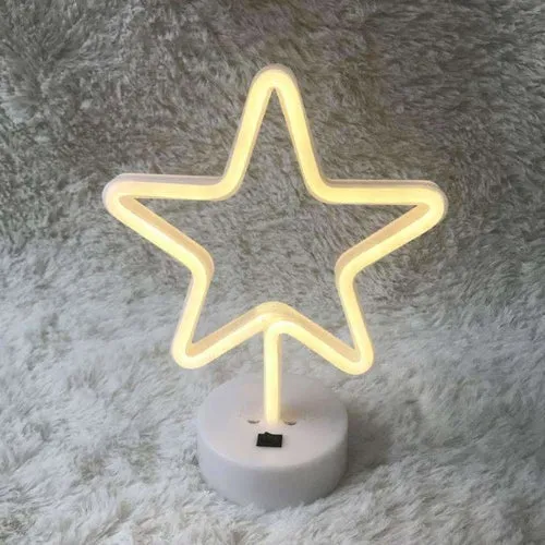 AMZER Neon LED Holiday Light with Holder, Warm Fairy Decorative Lamp