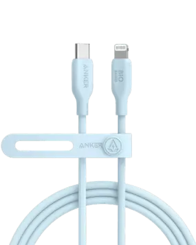 Anker PowerLine 542 USB-C to Lightning Cable (Bio-Based) (0.9m/3ft) -Blue