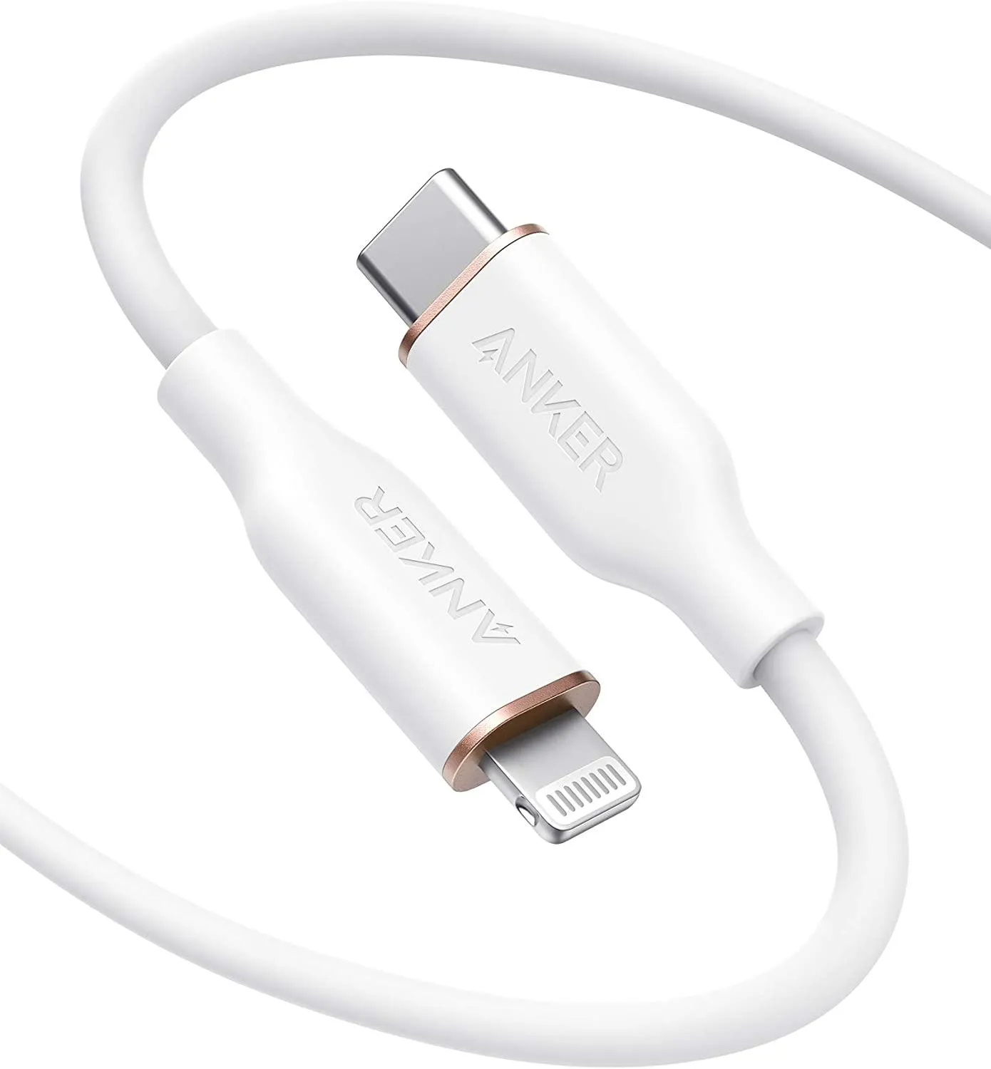 Anker PowerLine III Flow USB-C with Lightning Connector 6ft - White