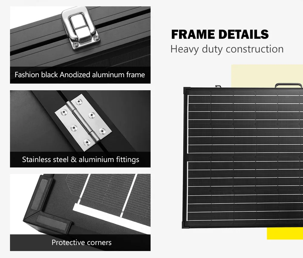 Atem Power 300W Folding Solar Panel Kit 12V Caravan Camping Power Mono Charging