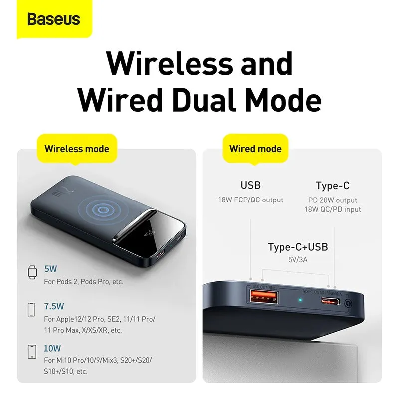 Baseus Magnetic Wireless Power Bank 10000mAh |20W |Quick Charge