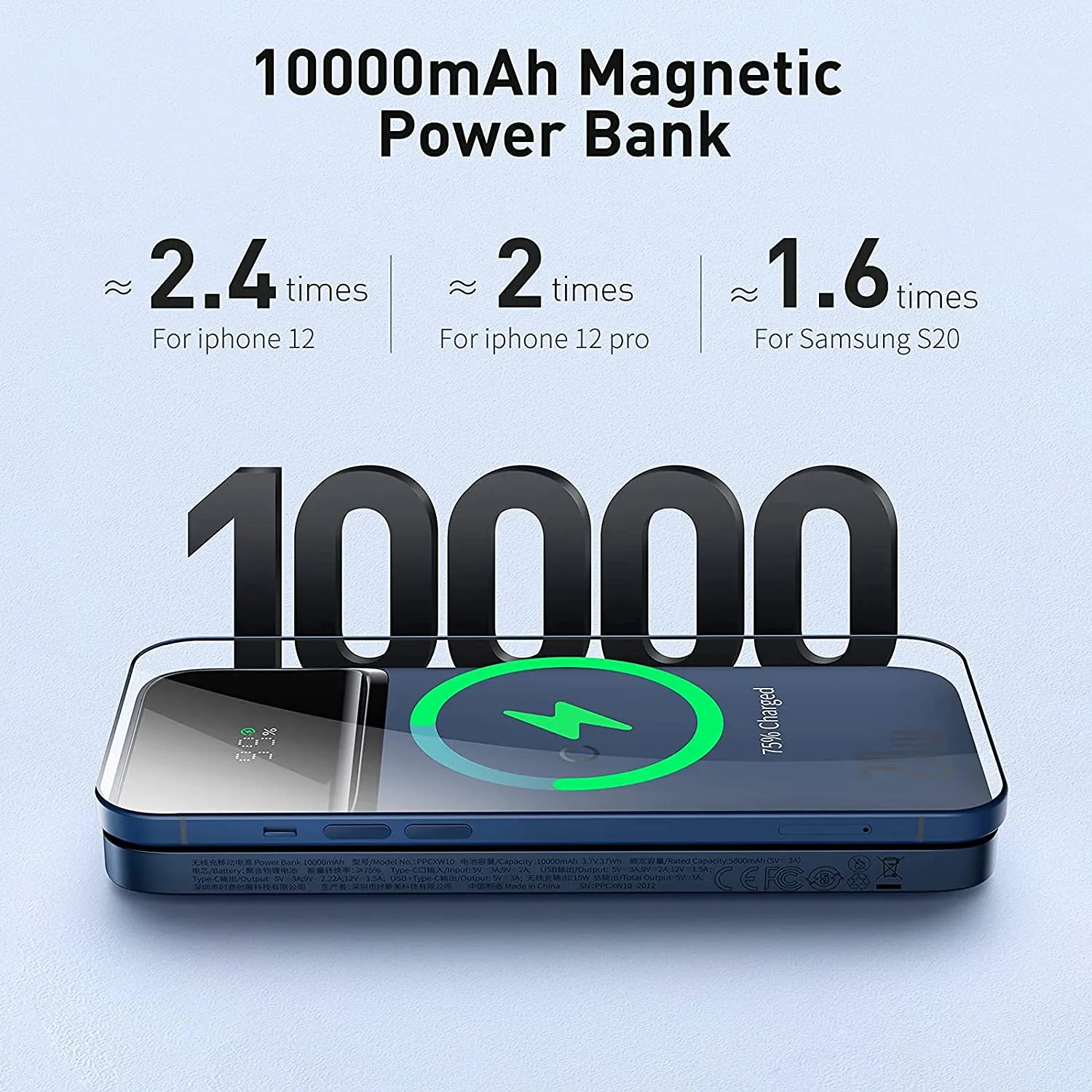 Baseus Magnetic Wireless Power Bank 10000mAh |20W |Quick Charge