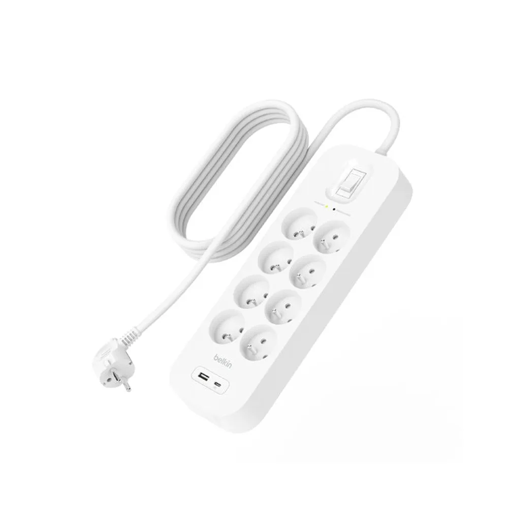 Belkin Surge Protector SRB003CA2M 8 Plugs 2m