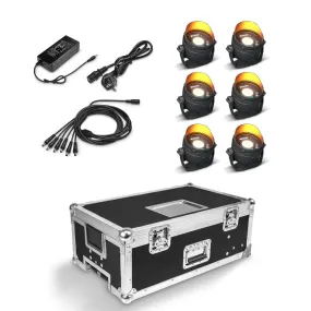 Cameo Pro CLDROPB1SET2 6 x DROP B1 in Charging Flightcase (Black)