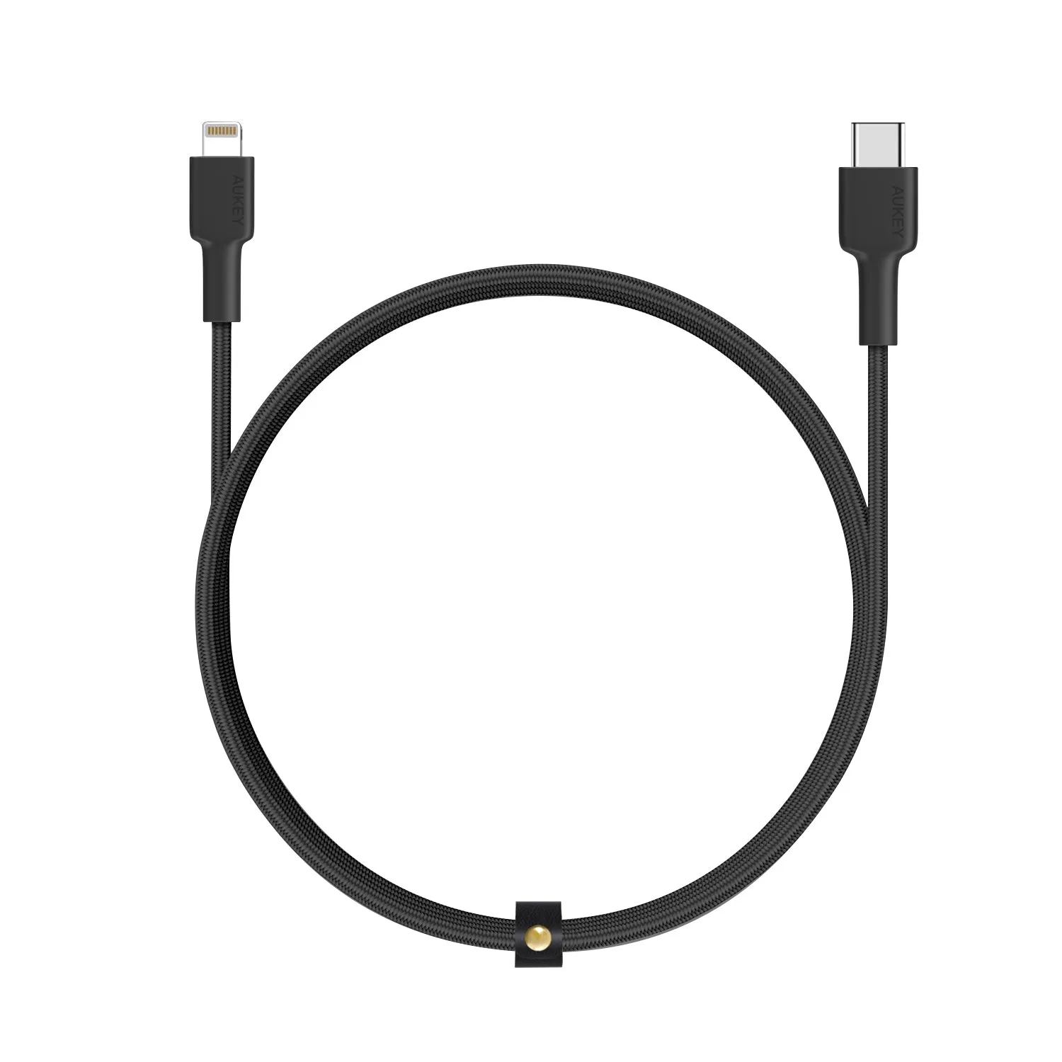 CB-CL1 USB C to Lightning Cable Nylon Braided 1M, Black