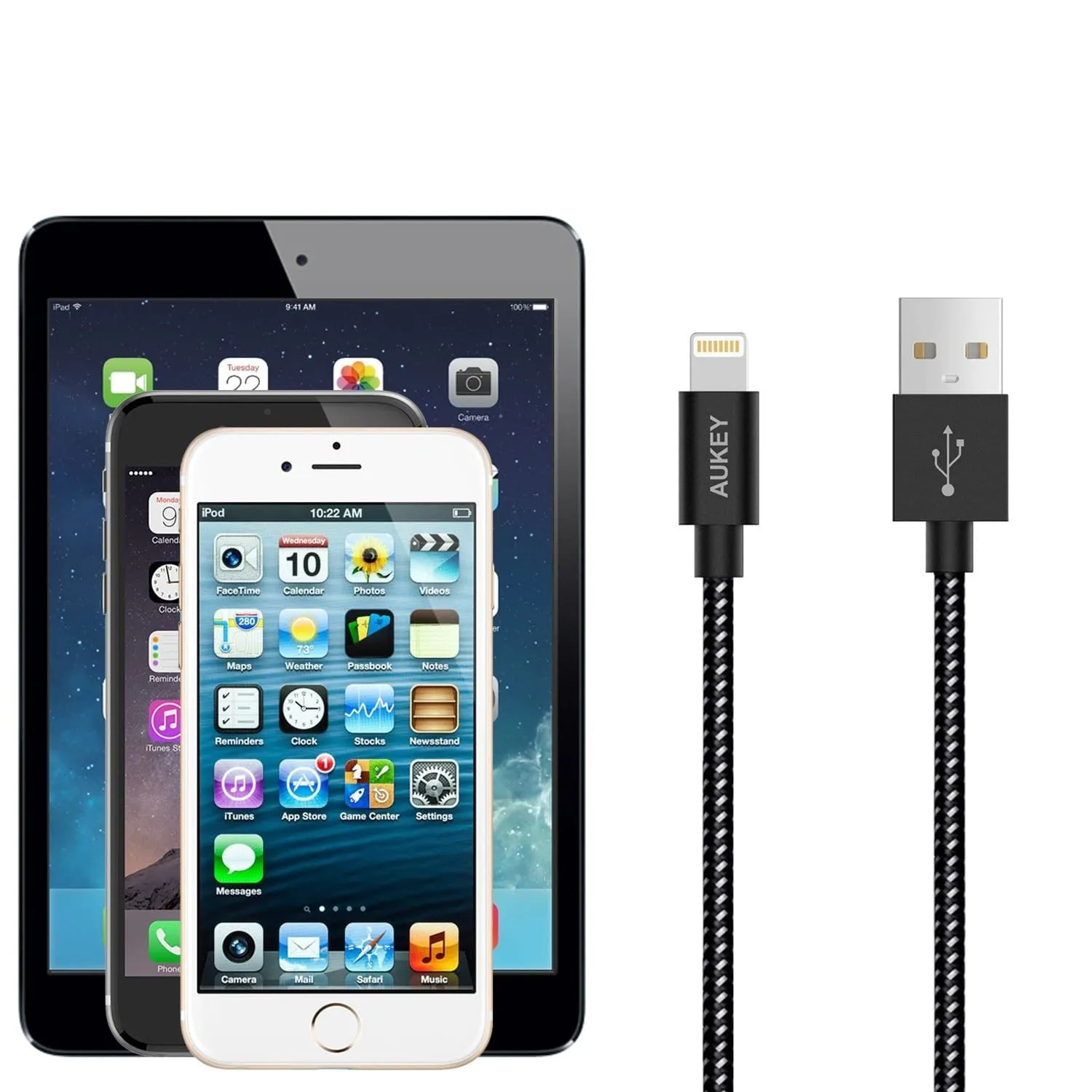 CB-D16 Ultra Durable Nylon MFi Apple Lightning Cable 1.2meter