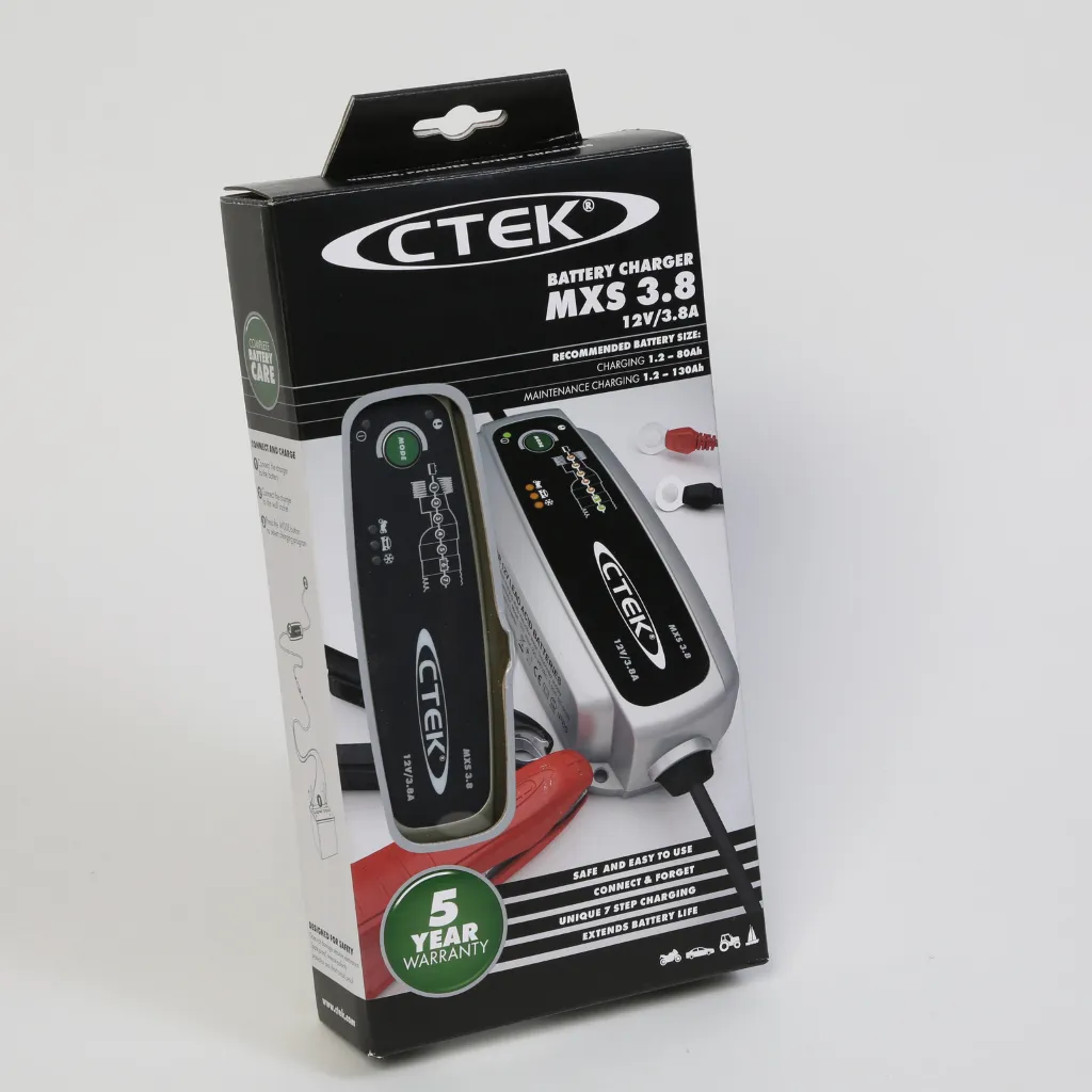 CTEK XS3.8 12v 7 Step Battery Charger