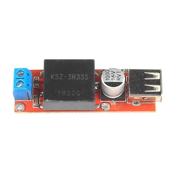 [Discontinued] DC 7V-24V To DC 5V 3A USB Output Converter Step Down Module KIS-3R33