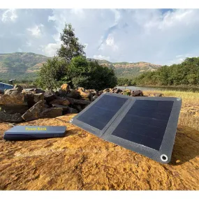 Foldable Solar Panel - 1 Fold with 1 Port USB Charger - 14W