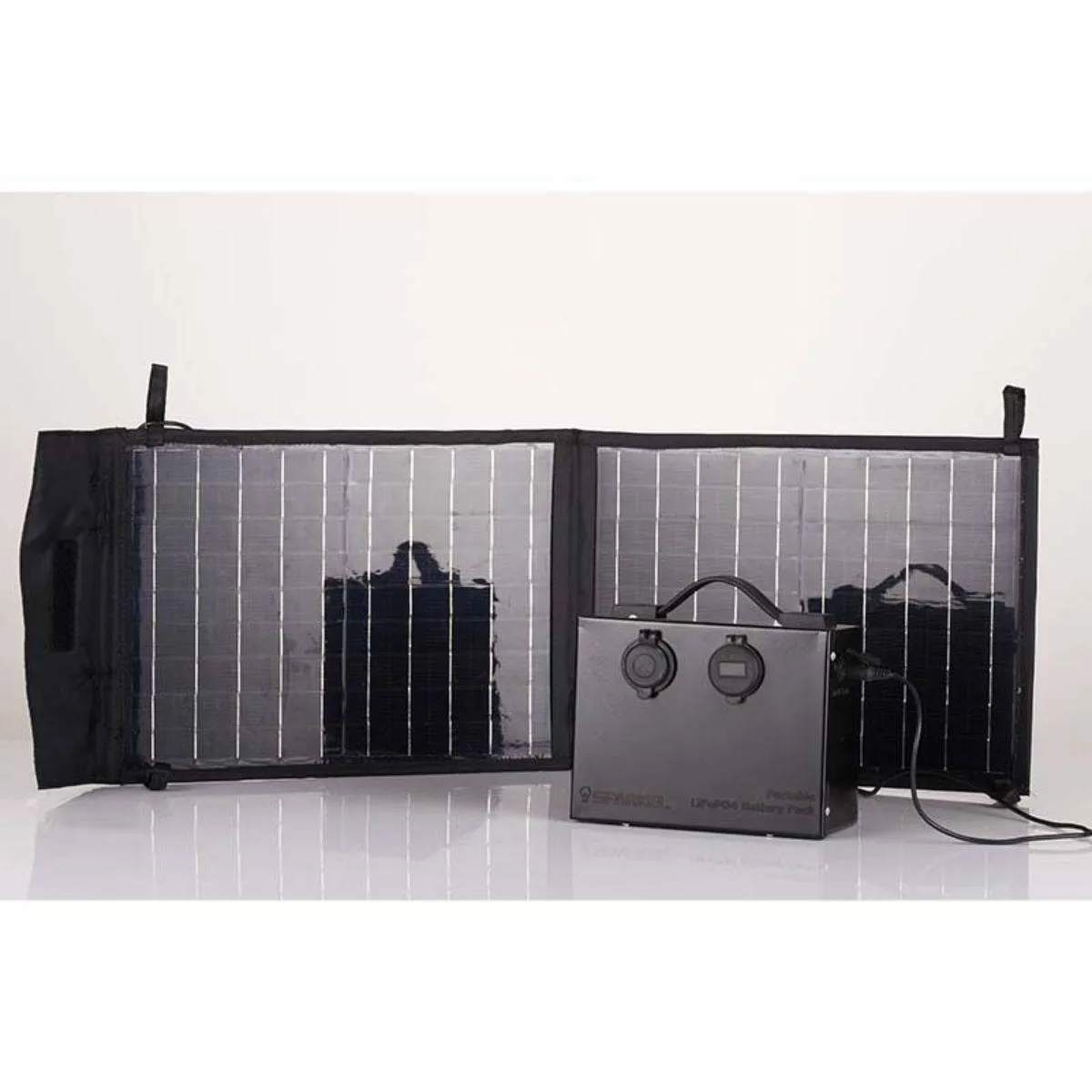 Foldable Solar Panel - 2 Folds with USB Port & DC Output - 27W