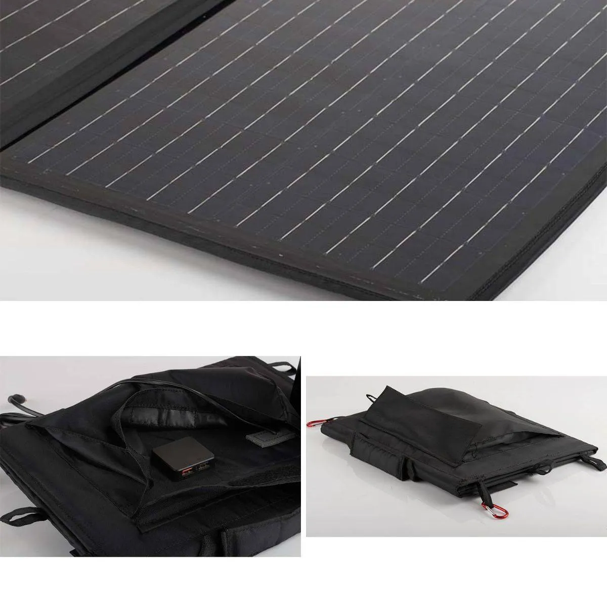 Foldable Solar Panel - 3 Folds with USB Port & DC Output - 40W