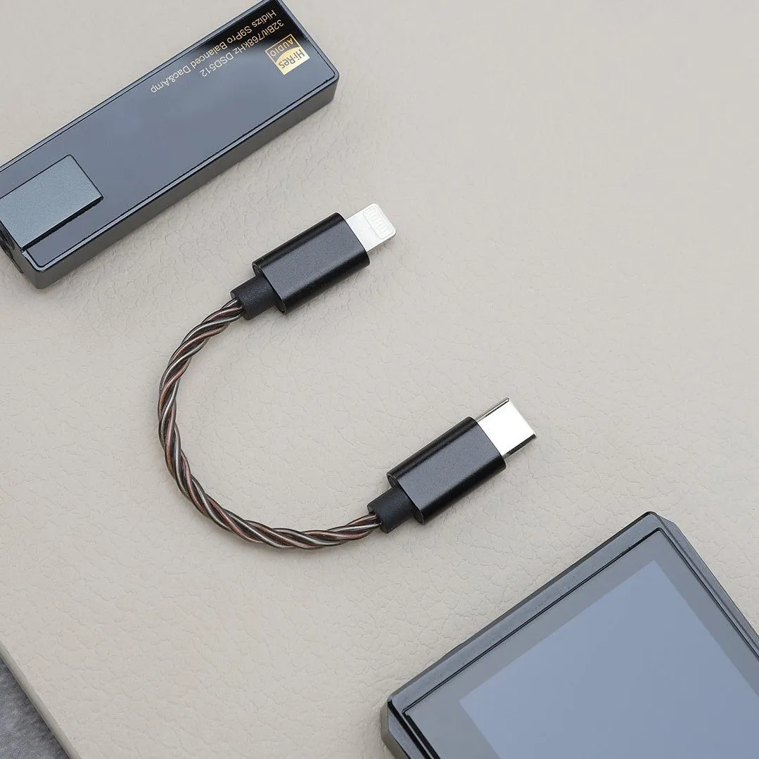 Hidizs LT02 Type C to Lightning cable