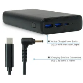 JAR Systems Active Charge Power Bank 4-Pack with Acer Connectors 4-Pack