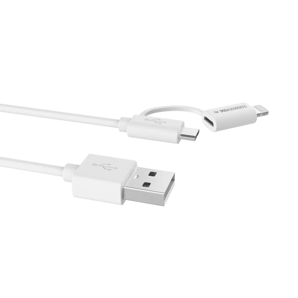 Lightning & micro USB Sync n Charge MFi Certified 2 in 1 Cable