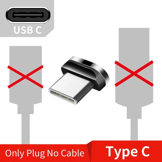 Magnetic Micro USB Cable For iPhone Samsung Type-c Charging Charge Magnet Charger Adapter USB Type C Mobile Phone Cables