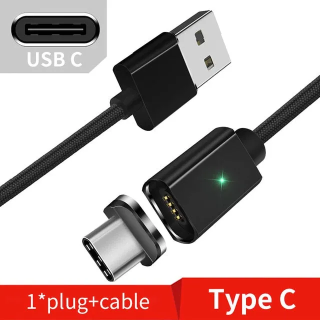 Magnetic Micro USB Cable For iPhone Samsung Type-c Charging Charge Magnet Charger Adapter USB Type C Mobile Phone Cables