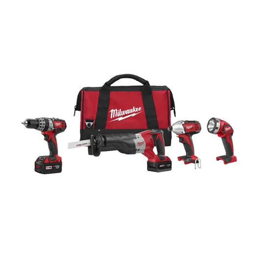 Milwaukee 2695-24 M18 Cordless LITHIUM-ION 4-Tool Combo Kit