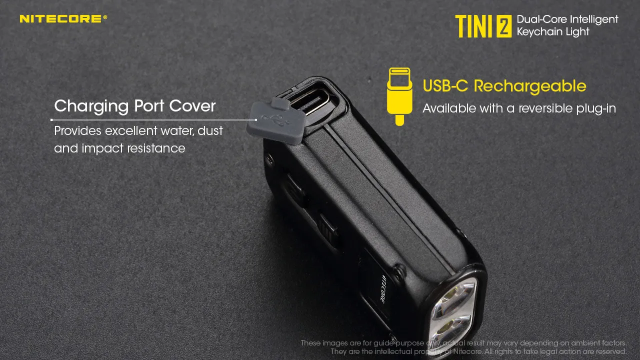 Nitecore TINI 2 Dual Core Intelligent Keychain Light with OLED Display