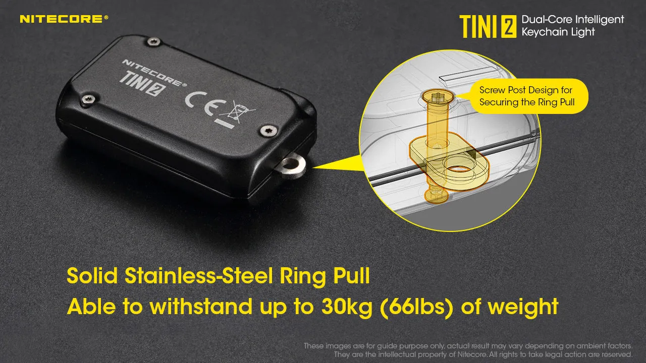 Nitecore TINI 2 Dual Core Intelligent Keychain Light with OLED Display