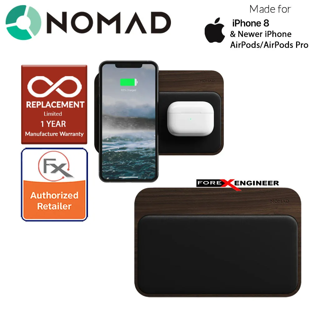 [ONLINE EXCLUSIVE] Nomad Base Station Hub with USB-C PD 18W port and Charges up to 4 devices simultaneously - Walnut Edition ( Barcode: 856504015312 )