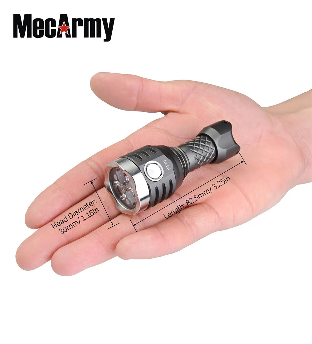 PT10 USB Rechargeable 800 Lumens EDC Flashlight