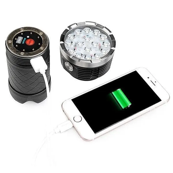 PT60 9600 Lumens USB Rechargeable Search Flashlight