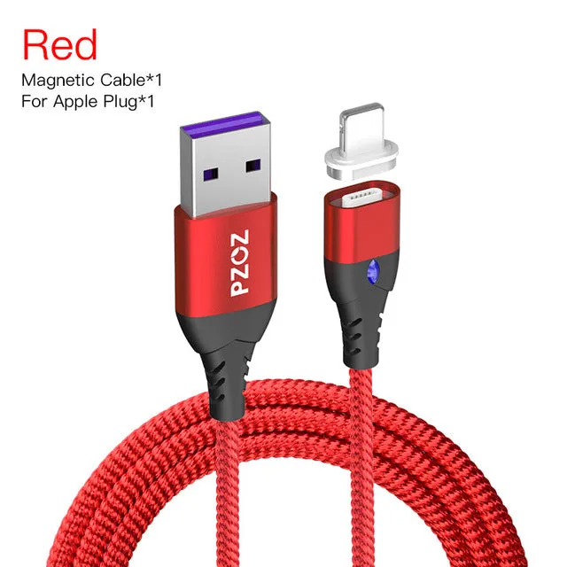 PZOZ 5A Magnetic Cable Micro usb Type C Super Fast Charging Phone Microusb Type-C Magnet Charger usb c For iphone huawei xiaomi