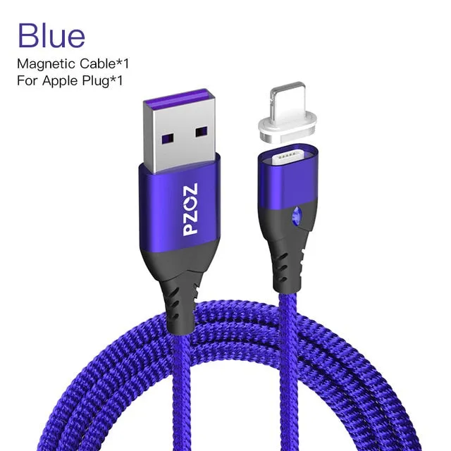 PZOZ 5A Magnetic Cable Micro usb Type C Super Fast Charging Phone Microusb Type-C Magnet Charger usb c For iphone huawei xiaomi