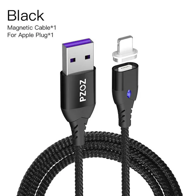 PZOZ 5A Magnetic Cable Micro usb Type C Super Fast Charging Phone Microusb Type-C Magnet Charger usb c For iphone huawei xiaomi