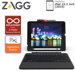 [RACKV2_CLEARANCE] Zagg Keyboard Slim Book Go for iPad 10.2 inch ( 7th - 8th - 9th Gen ) ( 2019 -2021 )  - Ultra Slim Keyboard and Detachable Case ( Barcode : 840056114333 )