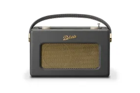 Roberts Radio Retro DAB/DAB  FM Wireless Portable Digital Bluetooth Radio Alexa Voice Controlled Smart Speaker Revival iStream 3 - Charcoal Grey