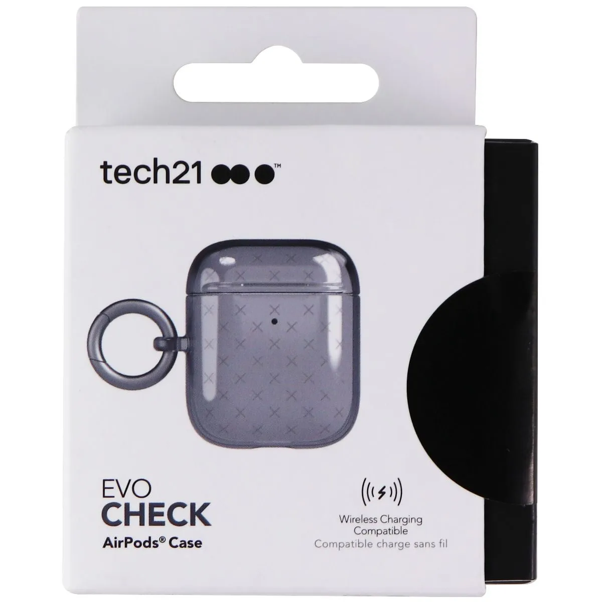 Tech21 Evo Check Series Case for Apple AirPods (1st & 2nd Gen) Cases - Black