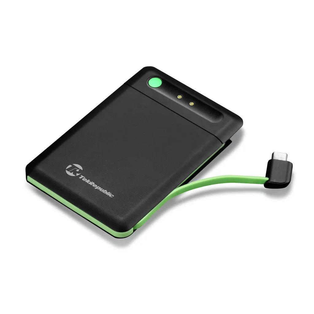 Tek Republic TPS-2500AN Power Bank Slim for Samsung Galaxy, Note, Nexus, LG, HTC, Moto, Nokia Lumia