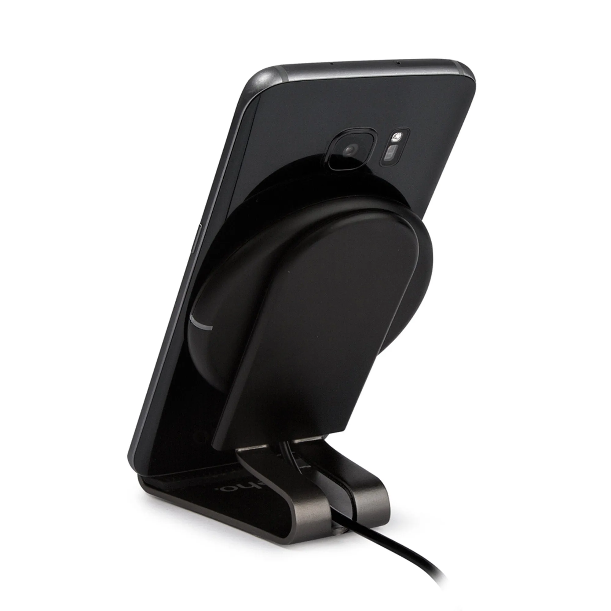 Veho DS-4 Charging Pad |Qi 1.2 Wireless Charger | Charging Pad / Cradle / Stand | Samsung Galaxy S9/S8 10W Fast Charge | iPhone X 7.5W Charge | Qi Enabled Devices