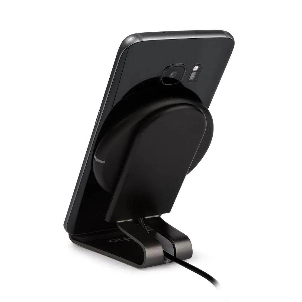 Veho DS-4 Charging Pad |Qi 1.2 Wireless Charger | Charging Pad / Cradle / Stand | Samsung Galaxy S9/S8 10W Fast Charge | iPhone X 7.5W Charge | Qi Enabled Devices