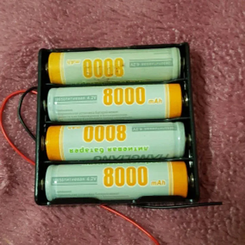 Versatile 18650 Battery Storage Cases - 1 to 4 Slot DIY Power Bank Holders with Wire Leads