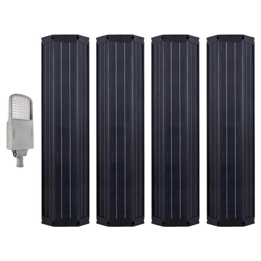 VISTA | Solar LED Street Light | 100 Watt | 12800 Lumens | 5000K | Smart Street Light | Built In Bluetooth | Smart App included | Parking Lot Light | Solar All in One SE Street Light | 3 Years Warranty