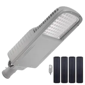 VISTA | Solar LED Street Light | 100 Watt | 12800 Lumens | 5000K | Smart Street Light | Built In Bluetooth | Smart App included | Parking Lot Light | Solar All in One SE Street Light | 3 Years Warranty