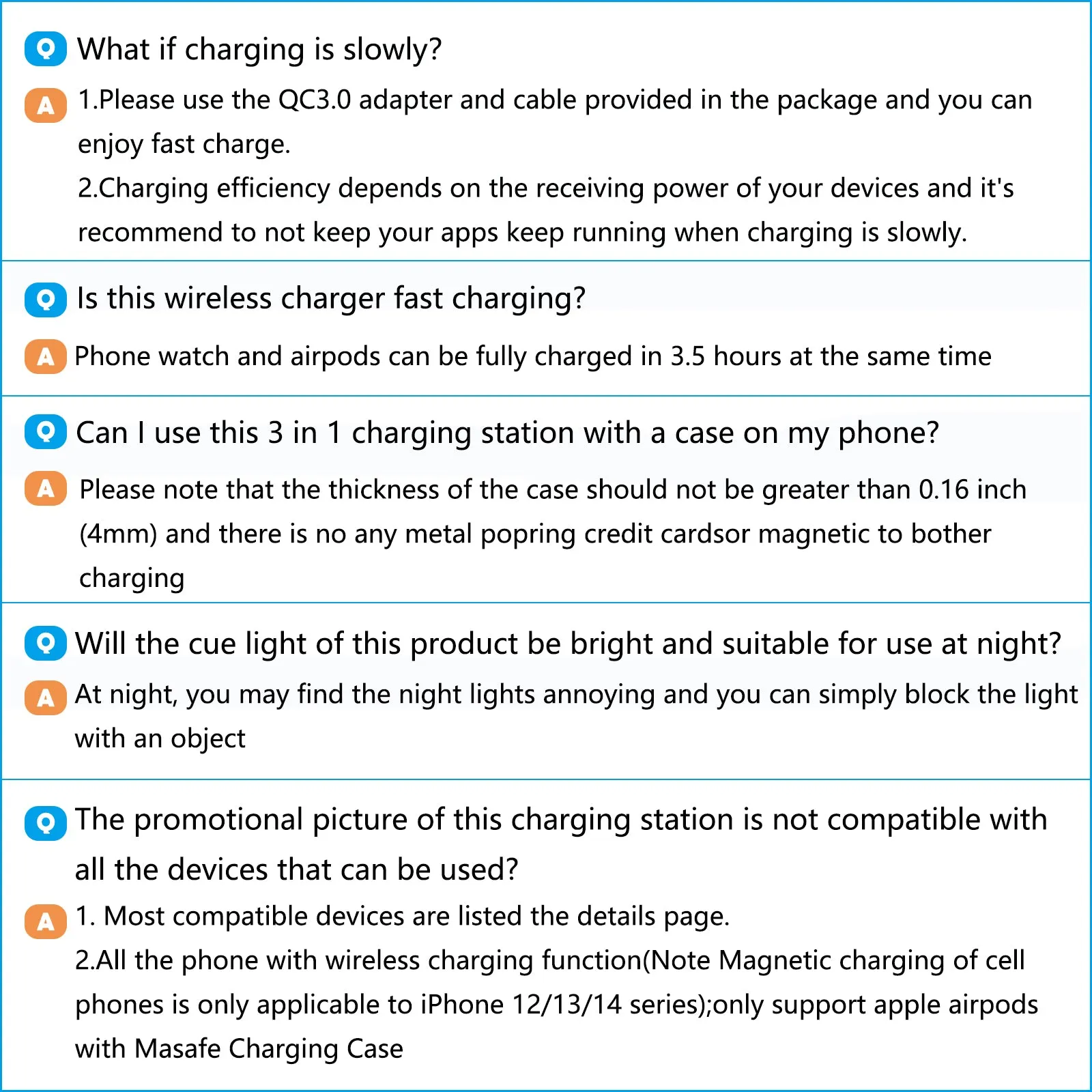 Wireless Charger, 15W QC 3.0 Magnetic Fast Charging Stand for Iphone 15 14 13 12 11 Pro Max/Plus/Xs/Xr/X/8, for Apple Watch 9/8/7/6/5/4/3/2/SE, for Airpods 3/2/Pro, 3 in 1 Wireless Charging Station