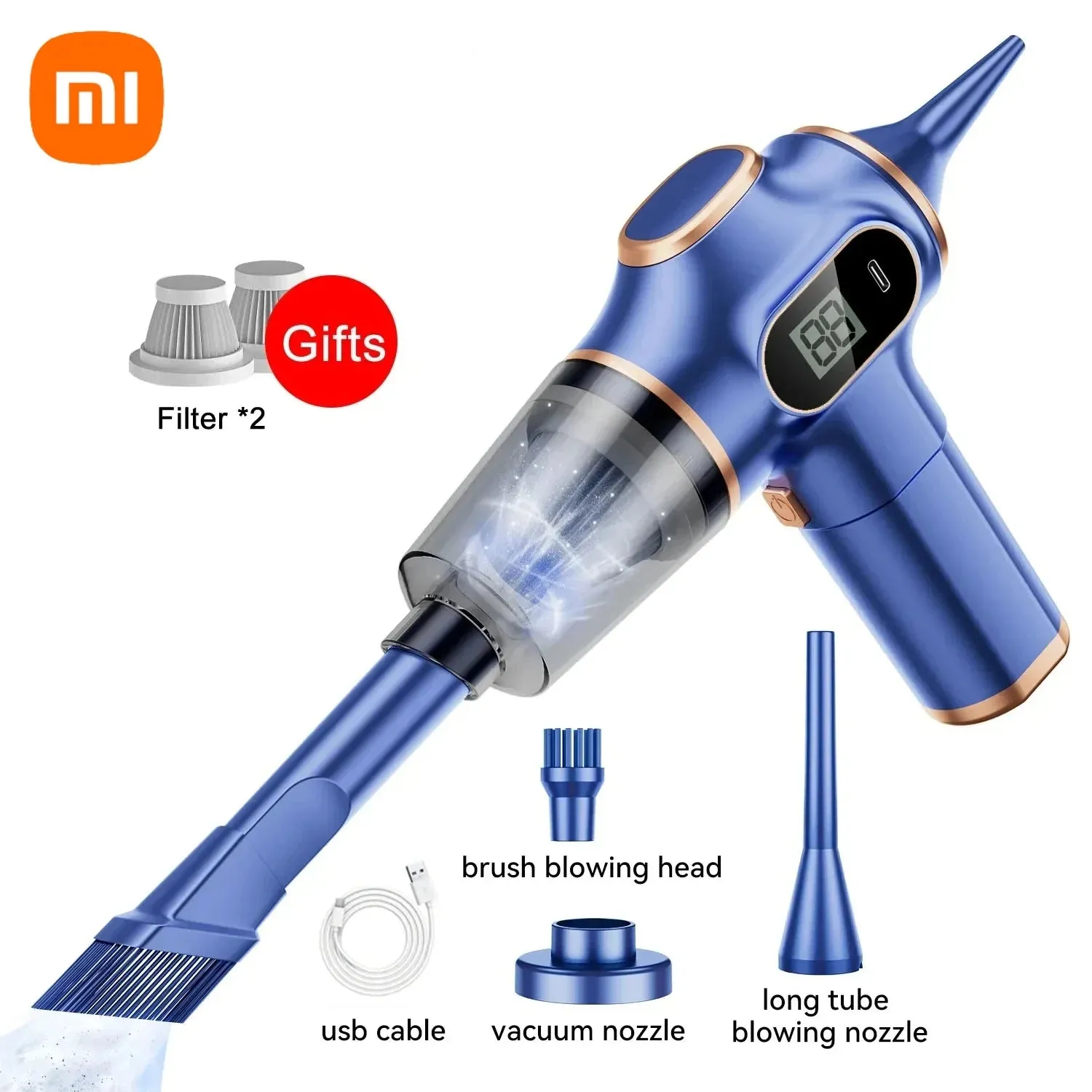 Xiaomi 9500000Pa Wireless Vacuum Cleaner 5 in1 Automobile Portable Vacuum Cleaner Handheld Mini Car Household Cleaning Appliance