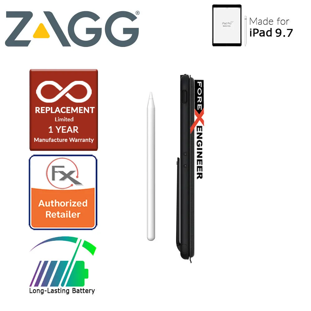 Zagg Keyboard Slim Book Go for iPad 9.7 inch - Ultra Slim Keyboard and Detachable Case